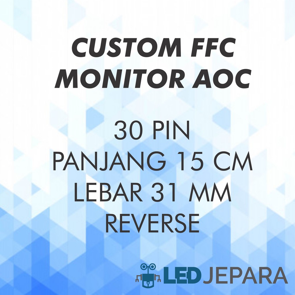 Kabel Flexible Monitor AOC 30 Pin Panjang 15 CM Lebar 31 MM REVERSE