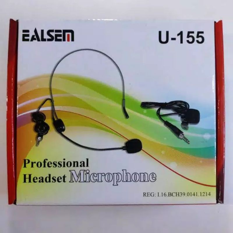 EALSEM U-155 professional condenser Headset microphone mic bando mic jepit