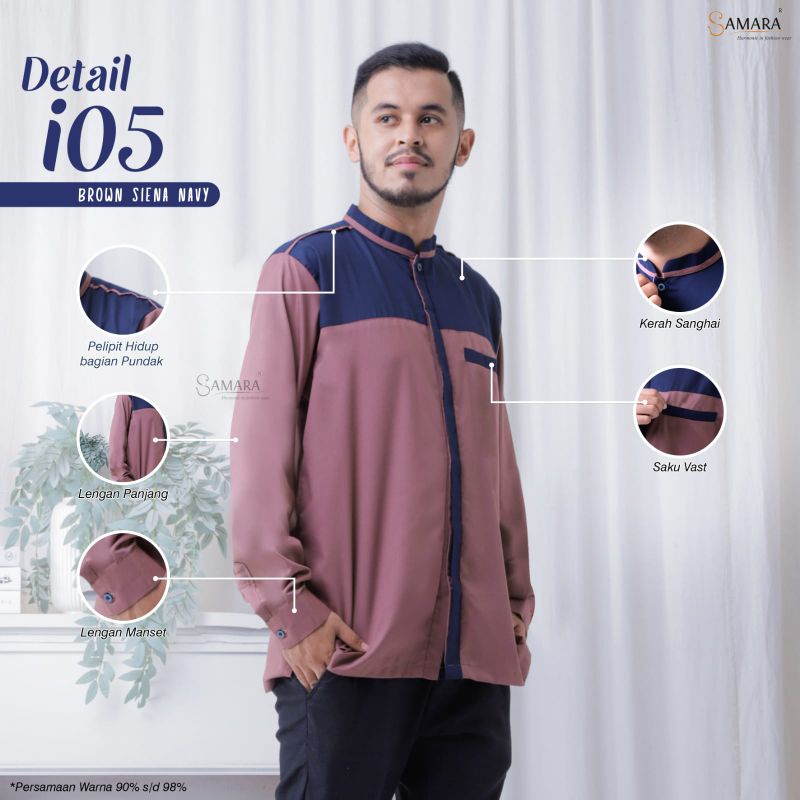 Sarimbit Gamis Couple Keluarga Lengan panjang Terbaru i05 SIENNA NAVY by SAMARA