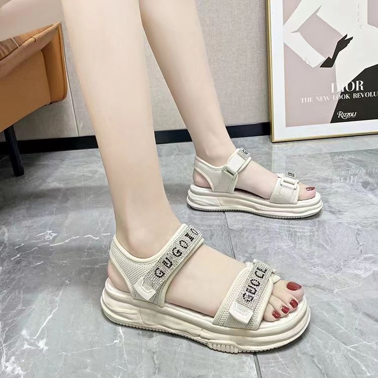 Free Box Sandal Wanita Terlaris Sandal Wanita Kekinian Populer NS C522 Sepatu Sandal Wedges Wanita Import