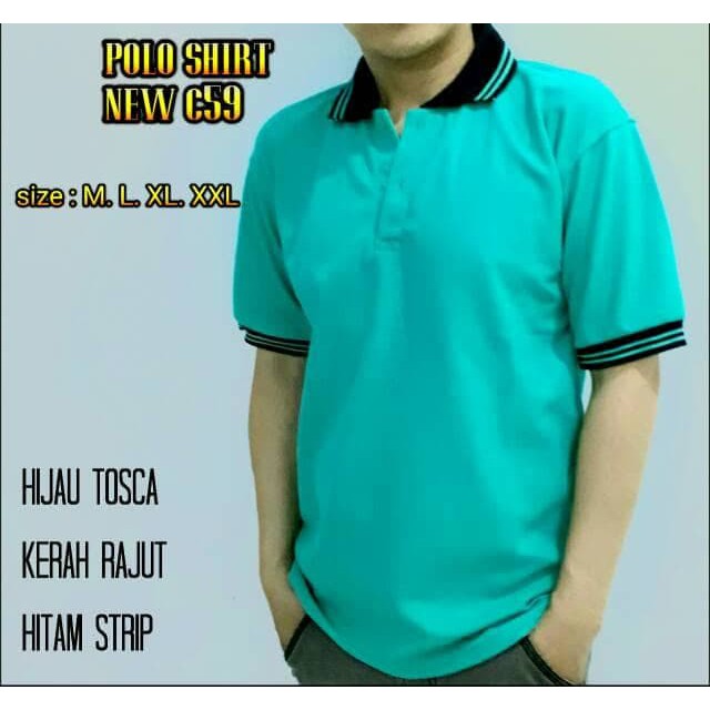 Polo Shirt New C59 Merah Maroon/Kaos Polo/Kaoskerah/Lacoste/Poloshirt