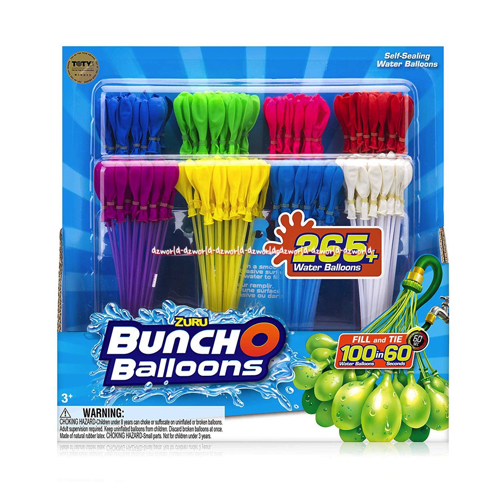 Zuru Buncho Ballons 265 Water Balon Mainan Balon Air Zuru Bunco Baloons Bunchos Zuhru