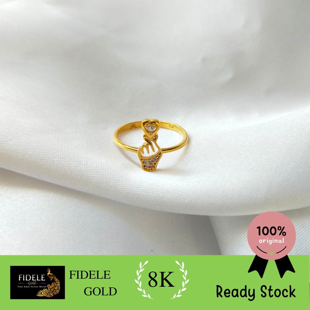 Cincin Saranghaeo Love listring emas asli emas cincin cinta bts korea cincin wanita