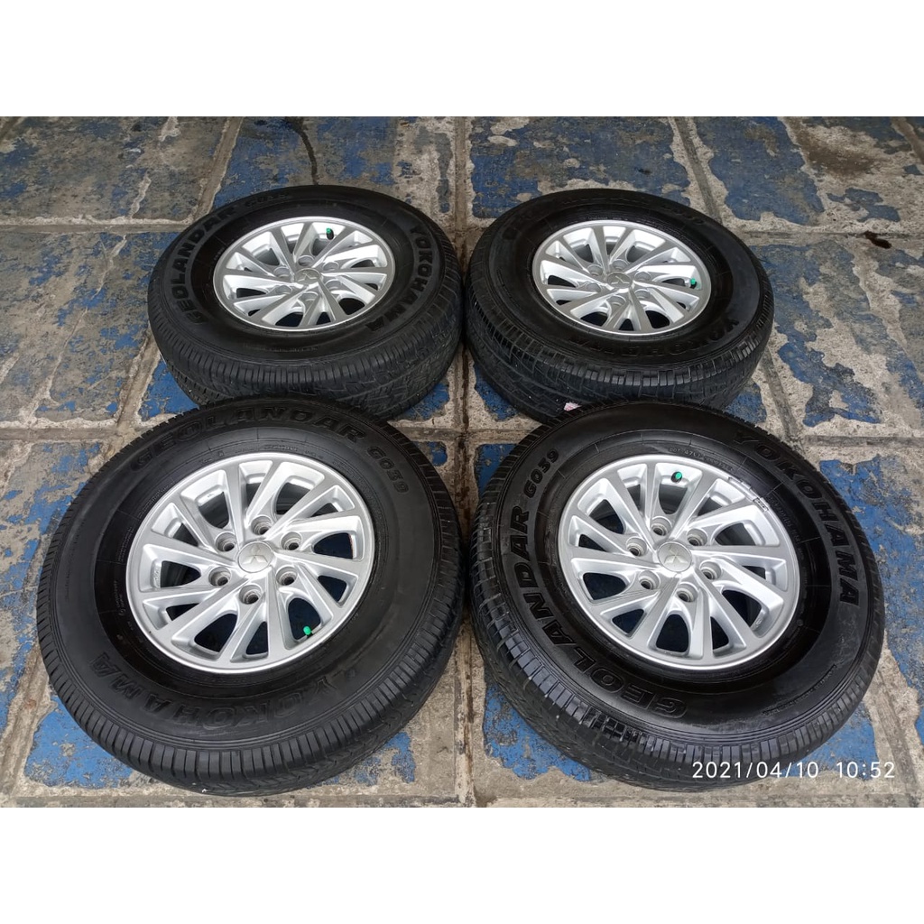 velg mobil bekas pajero ring 16x7 pcd  6x139 seken bekas plus ban 265 70 r16 yokohama