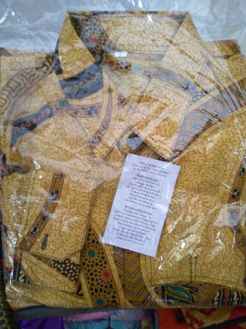 Bswart Batik Hrb026 Kenongo Hem Pendek Padi Pekalongan M L Xl Batik Pria Murah Modern Grosir