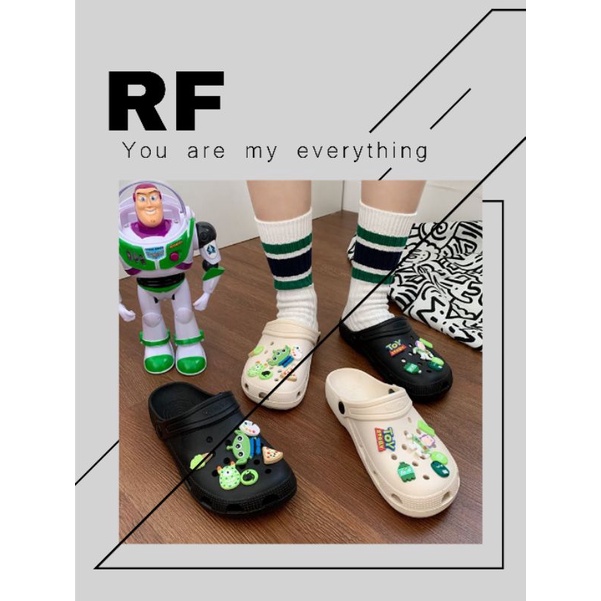 Sandal Crocs Baim Jibbits Toys Unisex + Accesories Import High Quality RF