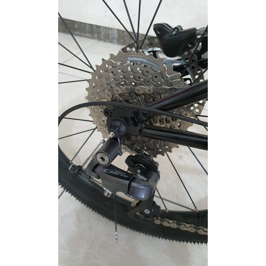 Sepeda Lipat FNHON Storm Hitam Putih  Discbrake Disc brake DB 2 X 9 speed Crank Sora 50 34 Sproket