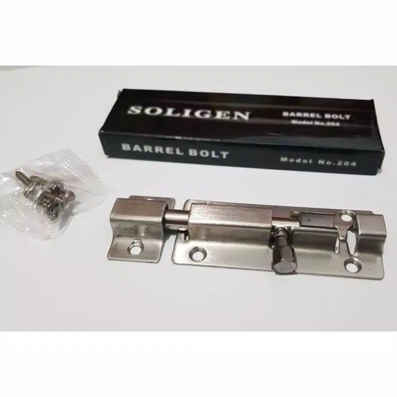 Grendel pintu slot stainless 3” Soligen