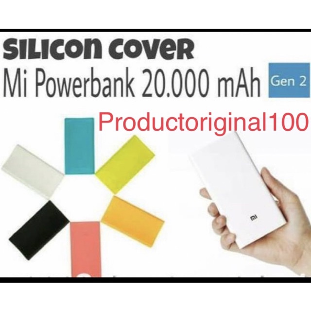 Silikon Karet Pb XiaoMi 20000mAh ORI ORIGINAL Powerbank 20000mAh