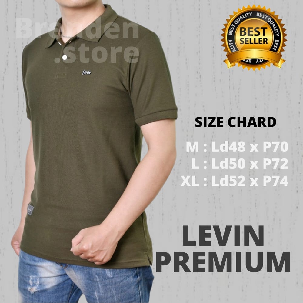 Polo Shirt Kaos Kerah Pria Premium Murah LEVIN PREMIUM