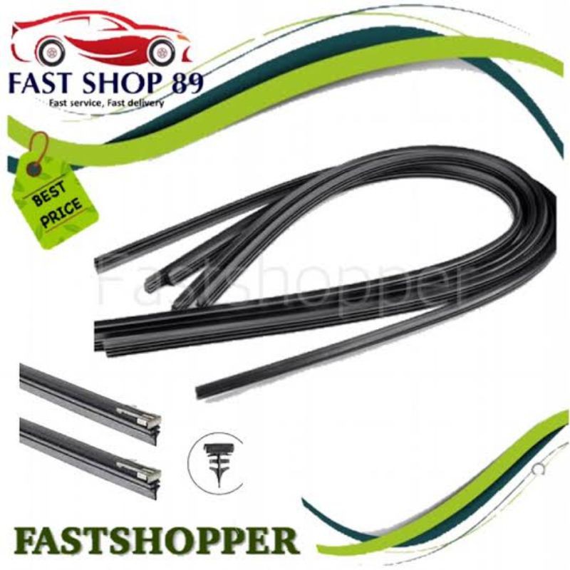 REFIL KARET WIPER MOBIL / KARET ISI ULANG WIPER MOBIL 24INCH / WIPER REFILL RUBBER ISI 2PCS