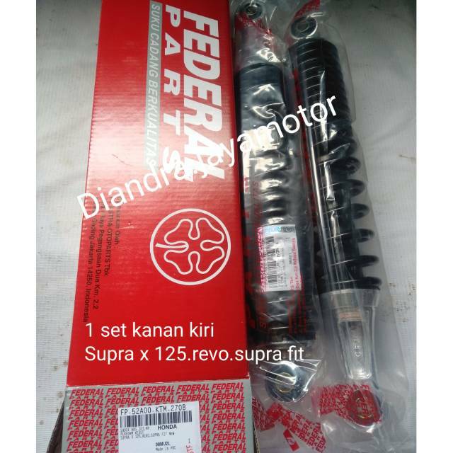 Shockbreaker asli federal Honda supra 125 carbu.fi.helm in.revo.fit.kharisma 100% original