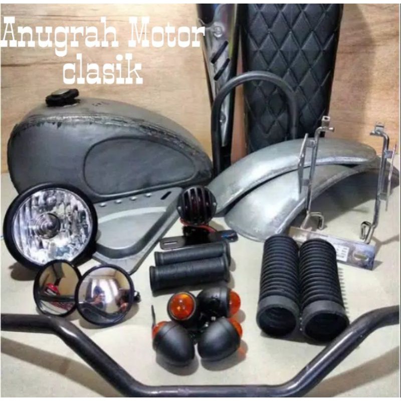 PAKET BODY JAPSTYLE 001 BODY SET JAPSTYLE CUSTOM - japstyle Megapro Tiger Scorpio thunder