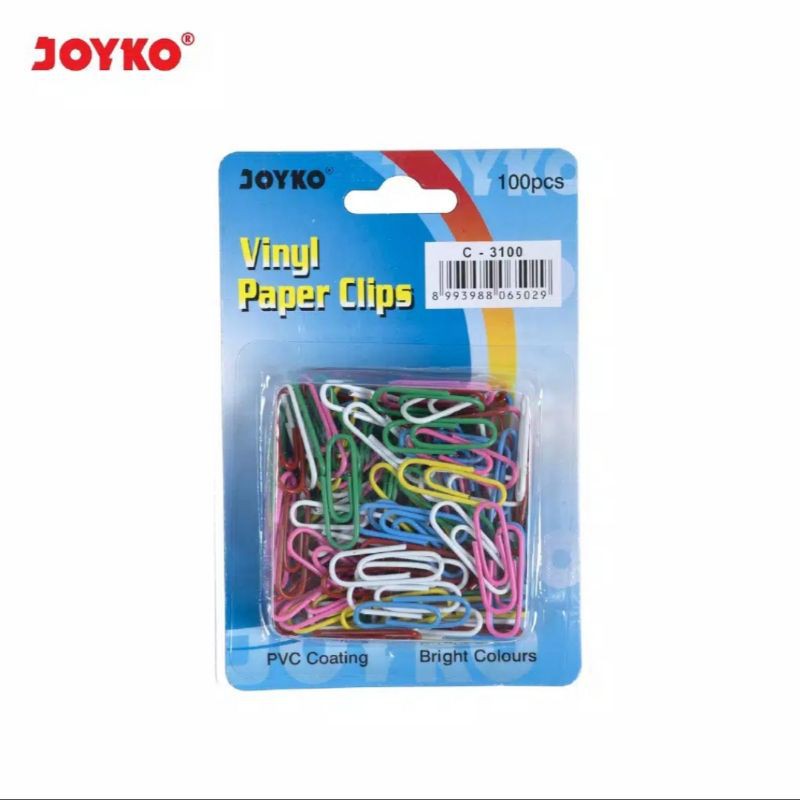 

Paper Clip / Klip Penjepit Kertas Warna Joyko C-3100
