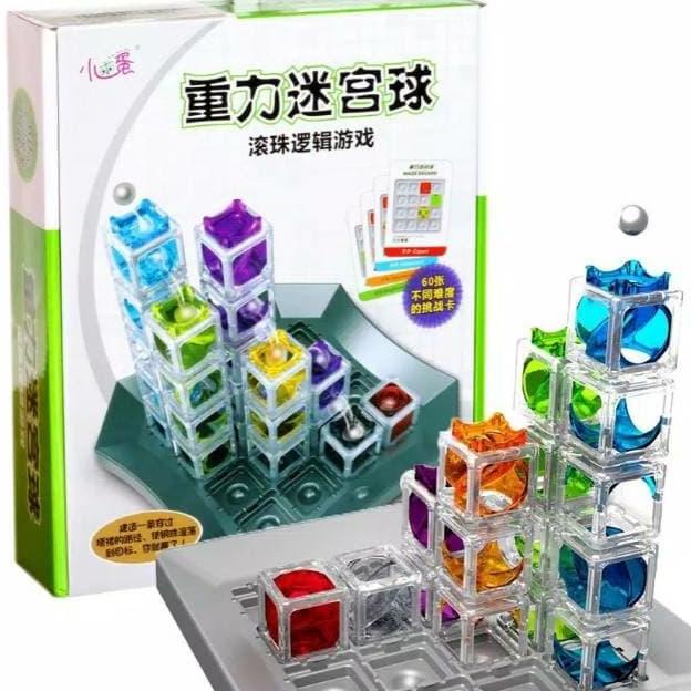 Thinkfun Gravity Maze Marble ball Run Logic Board Game dan Stem