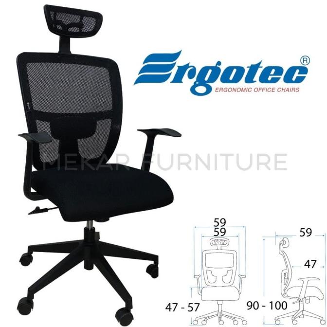 ada Kursi Kantor Ergotec - GL 952 XA - Mekar Furniture ready