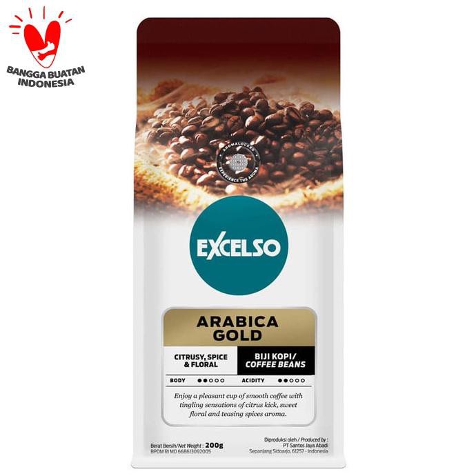 

Kopi- Excelso Arabica Gold Coffee 200 gram - Biji Kopi -Biji-Kopi.