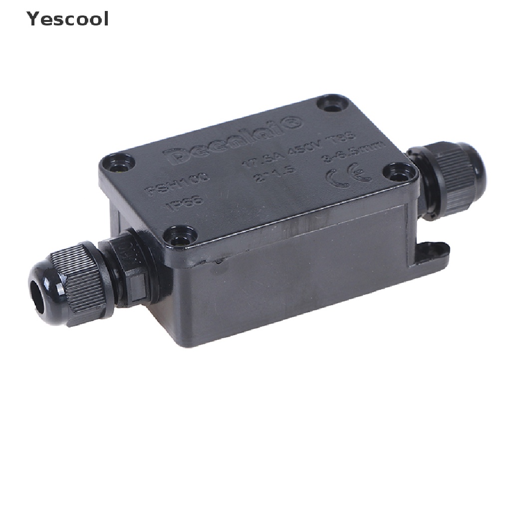 Yescool Junction Box Konektor Kabel 2 Arah Anti Air IP66 Dengan Terminal 450V Untuk Outdoor