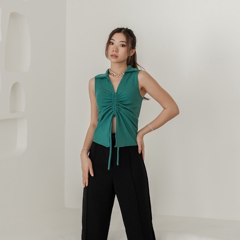 [TAVIA] ESME KNIT TOP / BAJU RAJUT / KAOS WANITA / ATASAN WANITA