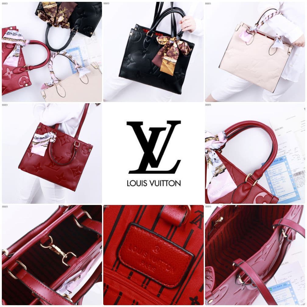 COD ❤️ Tas Wanita LV Louis Vuitton Onthego GM Twilly Tophandle bag Semi Premium Import totebag