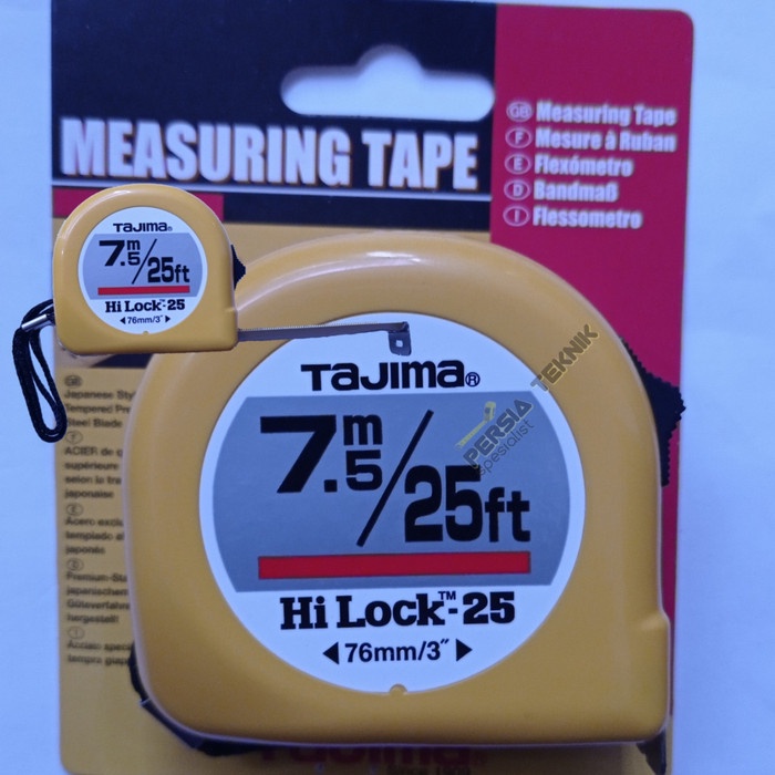 IOP | meteran tajima 7.5 meter - 25 ft HI-LOCK measuring