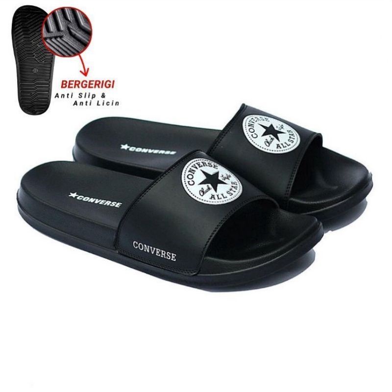 sendal slop converse slip on slide pria dan wanita unisex