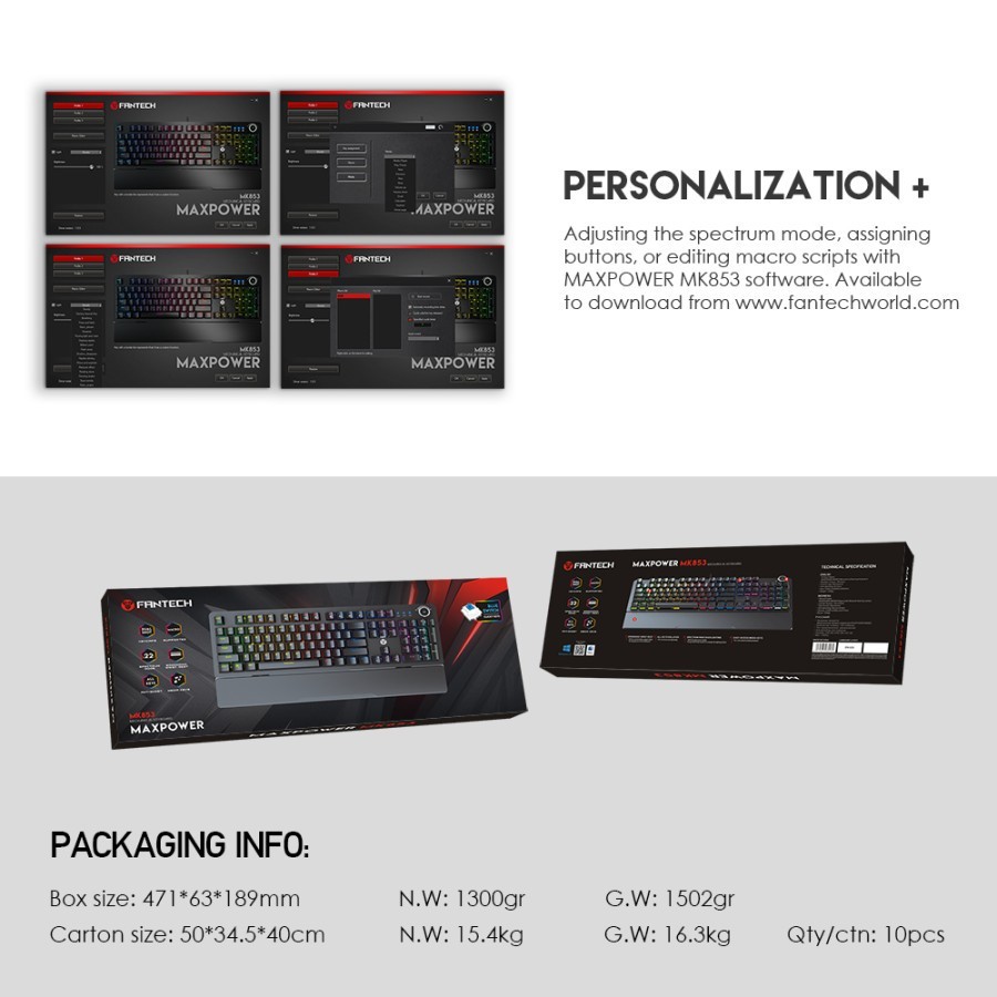 Fantech Max Power MK853 Gaming Keyboard