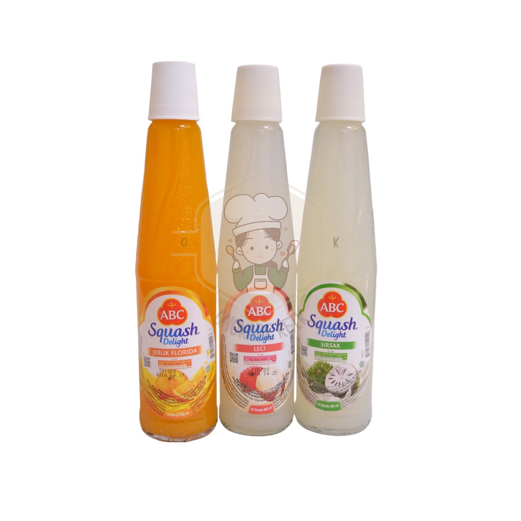 

Sirup ABC Squash Delight 460ml / Sirup / Sirup Botol ABC Squah Delight Jeruk Floridina, Leci, Sirsak