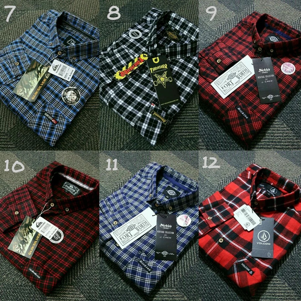 KEMEJA FLANEL KOLEKSI TERBAIK KEMEJA MOTIF FLANEL KEMEJA MOTIF KOTAK KOTAK