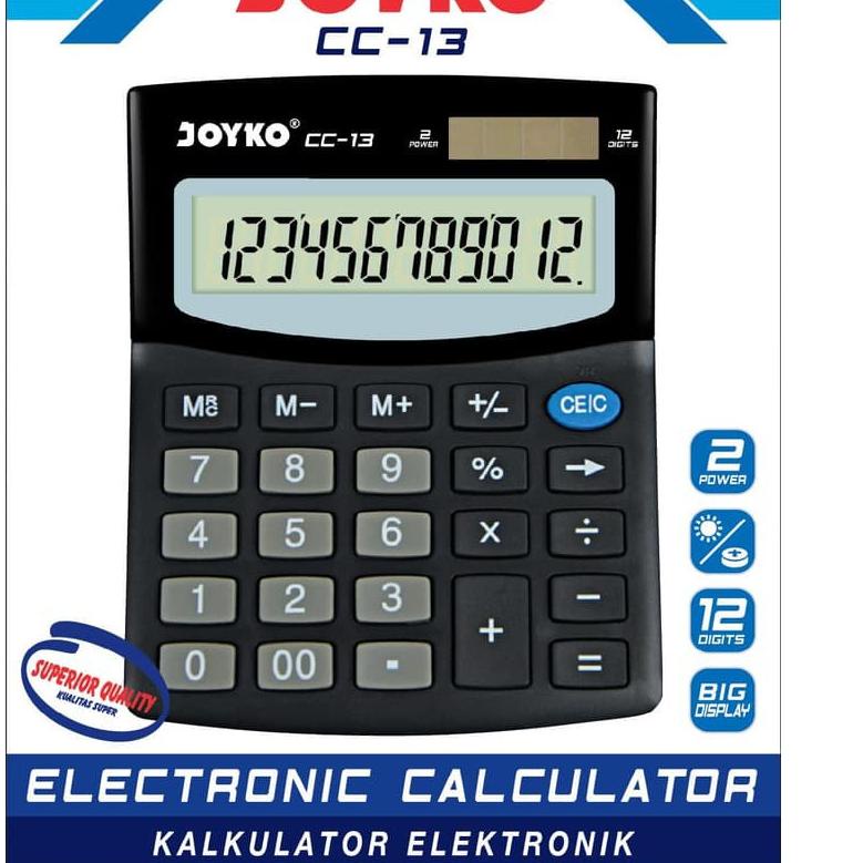 

New JOYKO - Calculator - Kalkulator CC-13 - 12 Digits - Pcs ✔