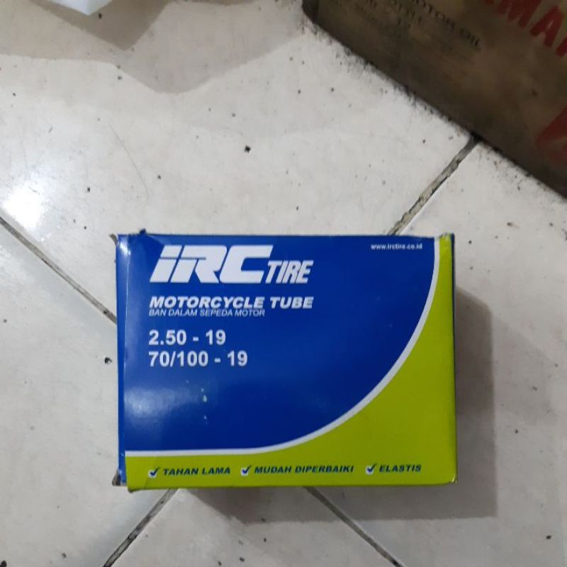 Ban dalam IRC 250 19 buat motor ring 19