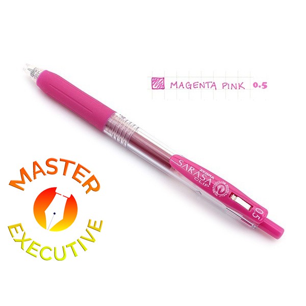 

[Buah] Zebra Sarasa Clip JAPAN Magenta 0.5 Gel Ink Rollerball / Pulpen Jel