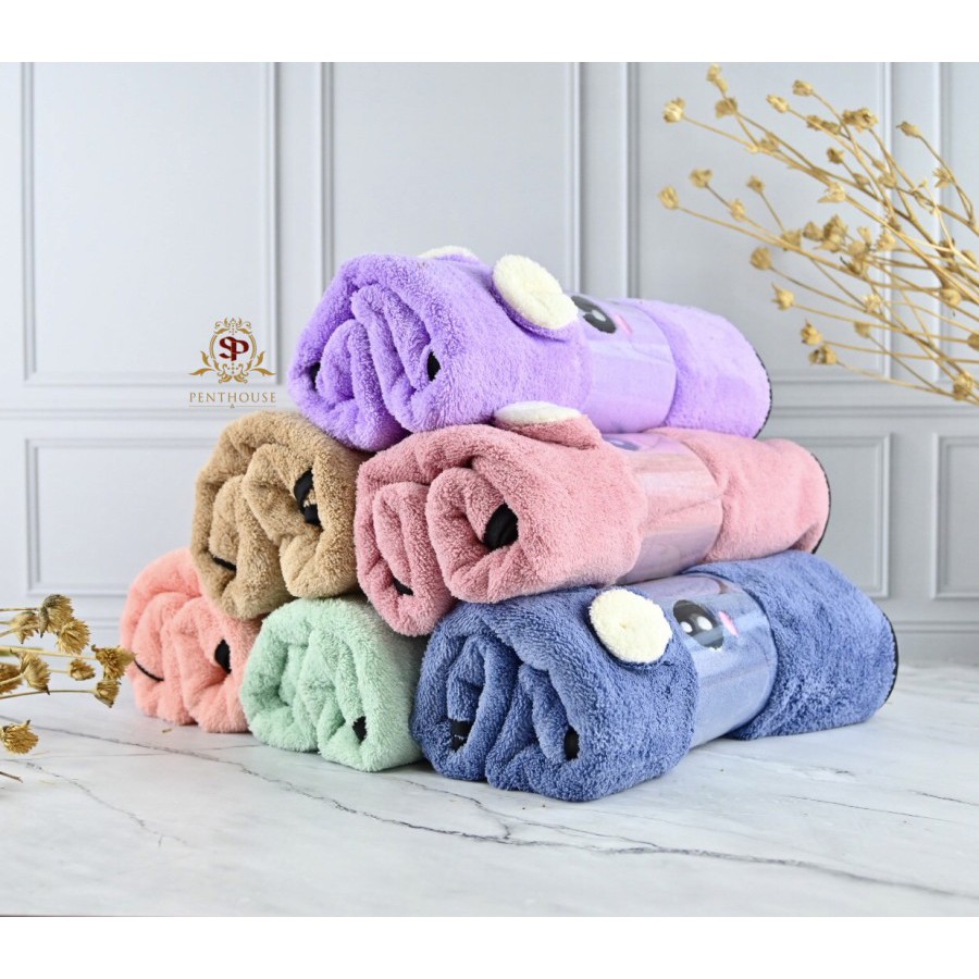 NEW PROMOO 1 PCS HAANDUK BAYI MICROFIBER BONEKA  BESAR DAN TANNGGUNNG  HANDUK BAYI HALUS DAN LEMBUT-2