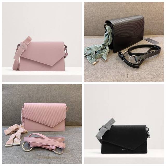 Tas pedro bag pink & black