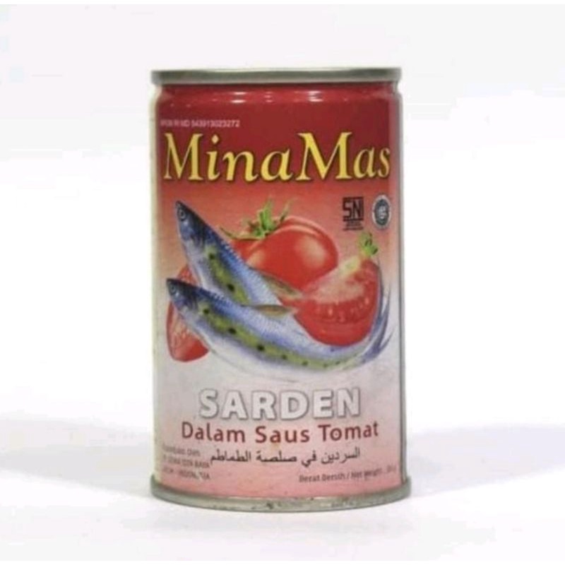 Sarden Minamas 155gr / Sarden murah Mina mas