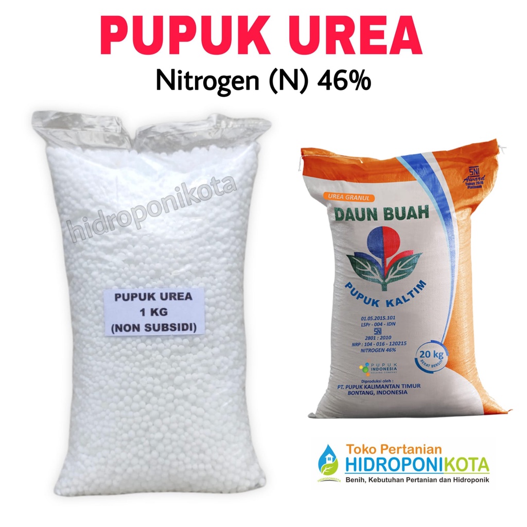 Pupuk Urea Isi 1 kg - N 46% - Urea Kaltim dan Petro