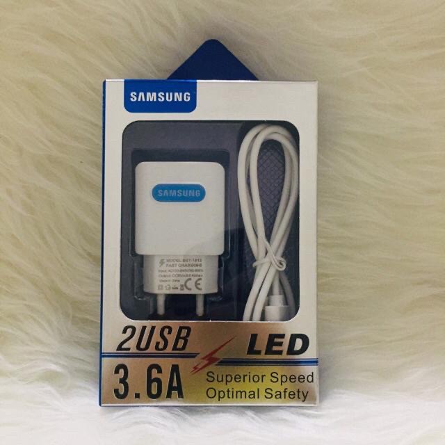 CHARGER BST LED 2USB 3.6A SAMSUNG CASAN  2USB ANTI LEDAK