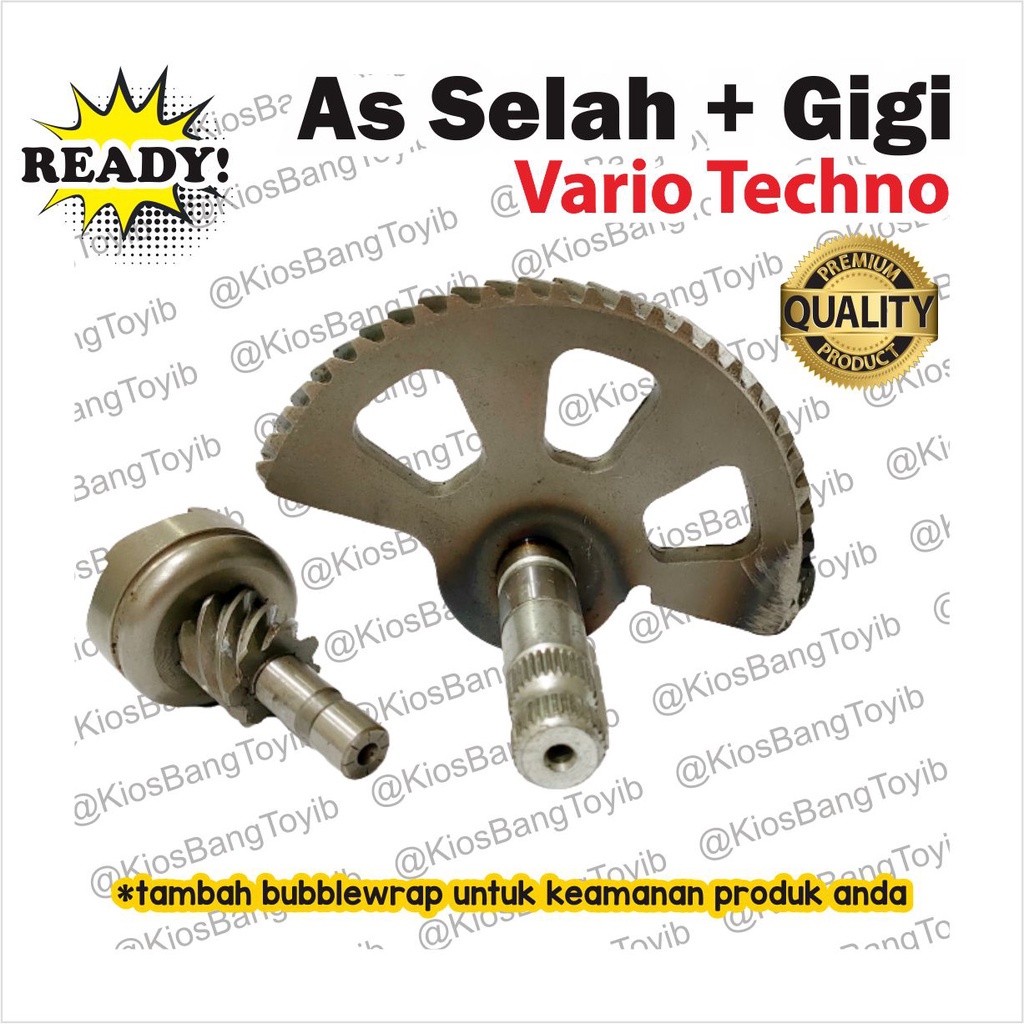 As Selah + Gigi Kampak Engkol Kick Stater Vario Techno