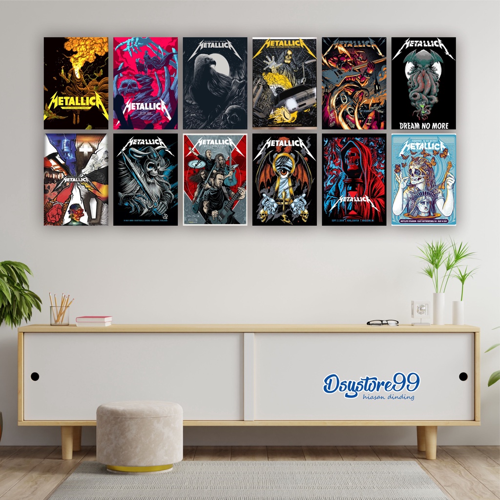 [12PCS] Poster Metalica A4