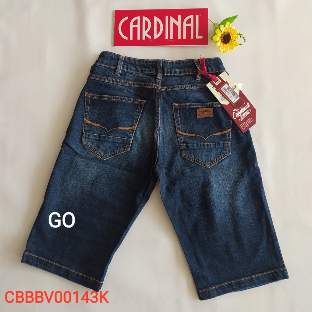 gof 29 CARDINAL CBBBV Celana Pendek Jeans Bermuda Casual Sobek Slimfit Reguler Fit Cowok Dewasa