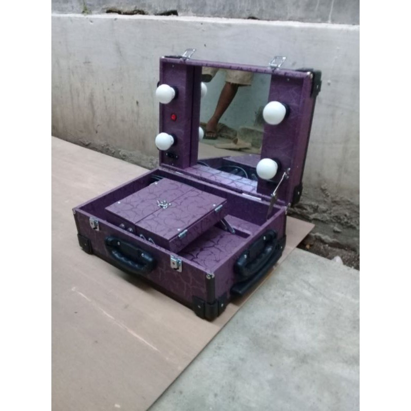 BEAUTYCASE MINI 42CM TROLI DALAM BISA DIBAWA MOTOR