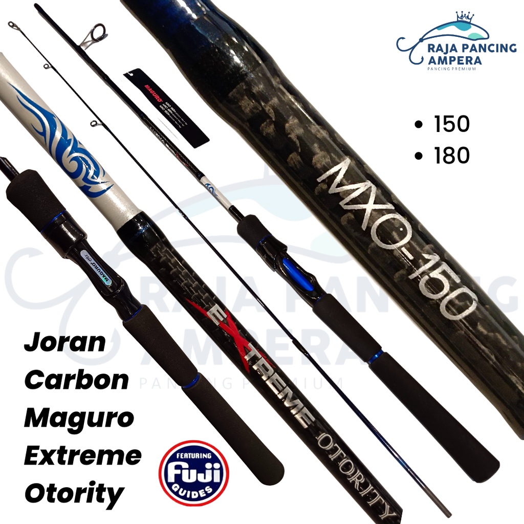 Joran Carbon Maguro Extreme Otority | Stik Pancing Ring Full Fuji Material Holo Carbon Top Section G