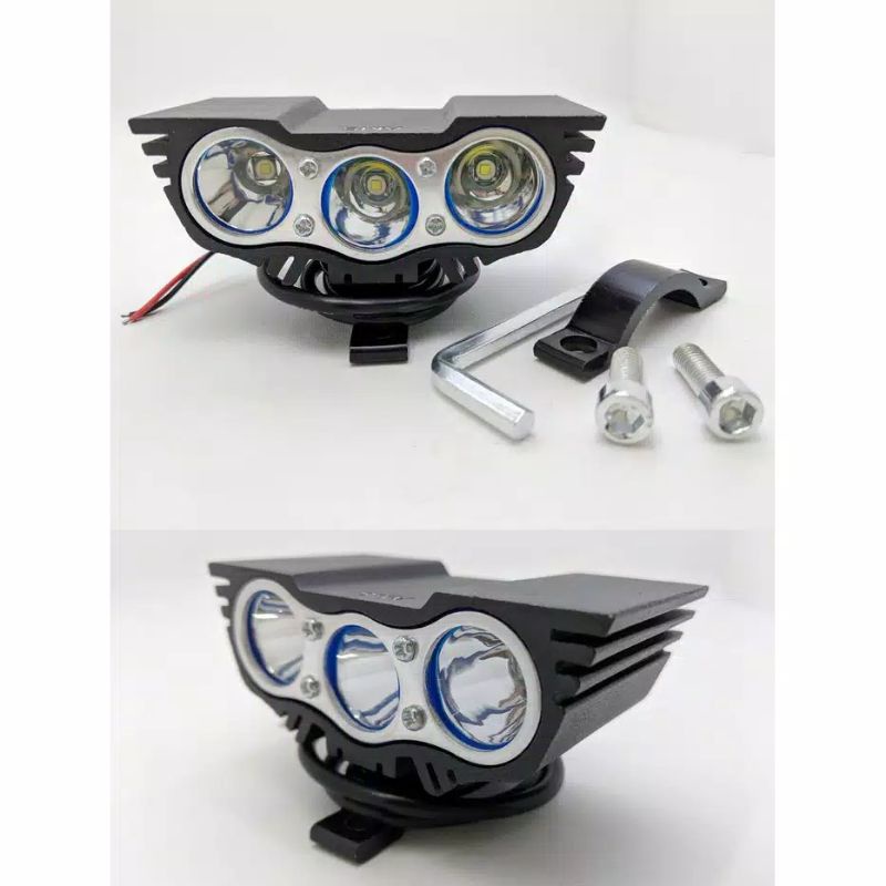 LAMPU SOROT OWL 2 MATA 3 MATA SUPER TERANG ISI 1 PCS