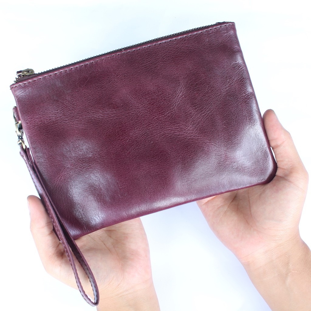 CLUTCH PRIA DAN WANITA KULIT SAPI ASLI MODEL HARRY / FREE GRAVIR NAMA DI CLUTCH