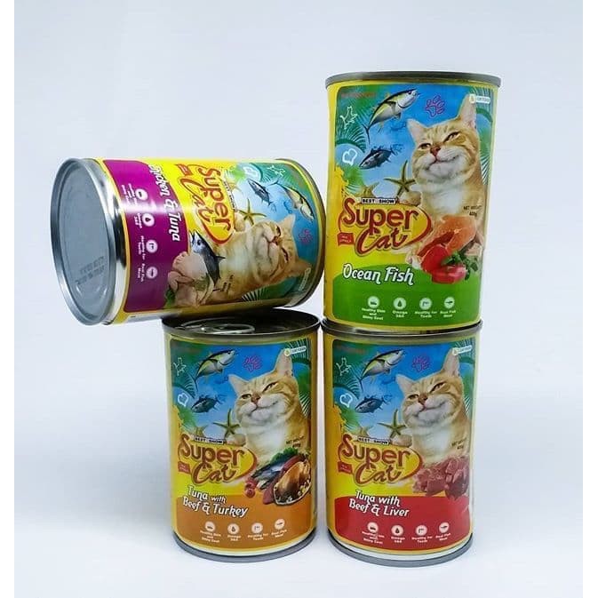 supercat kaleng 400gr