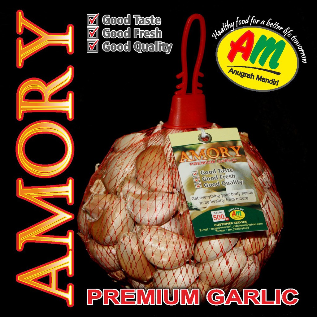 

Bawang Putih Super 500 gr - Amory Premium Garlic