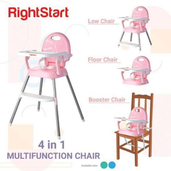 Sale Right Start 4 In 1 High Chair - Blue