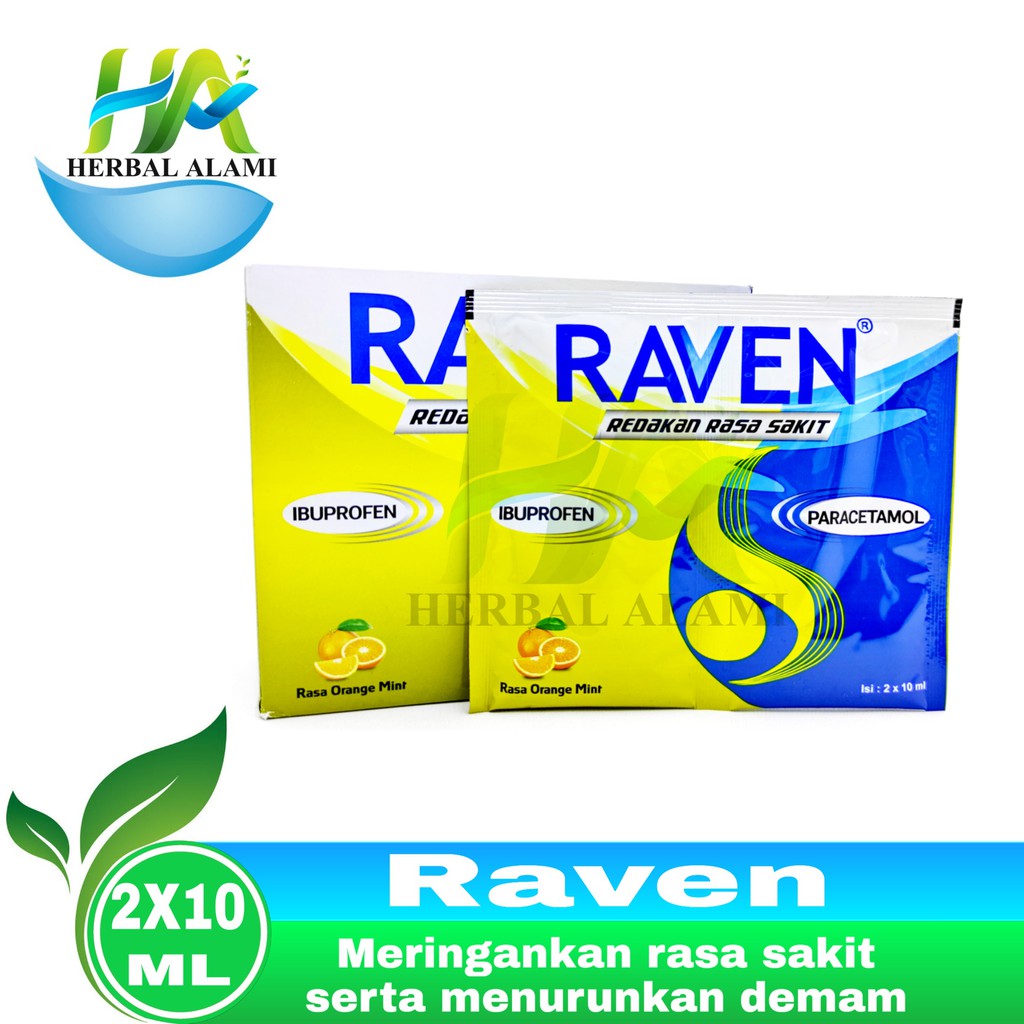 Raven Syrup - Meredakan Rasa Sakit Kepala &amp; Demam