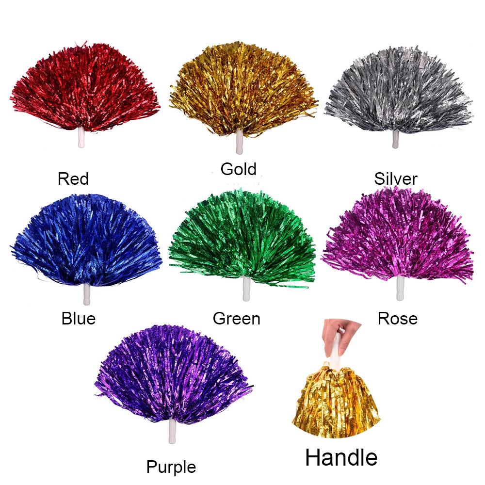 AUGUSTINA Cheerleading Pom Poms Club Supply Team Sports Metallic Streamer Kids Adults Dance Decorator Pompoms Cheer