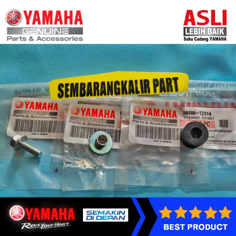 BAUT COLLAR DAN GROMET SPAKBOR DEPAN YAMAHA YT115 YT ASLI ORI ORIGINAL YAMAHA YGP